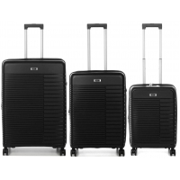 Комплект валіз Airtex 642 колір чорний
