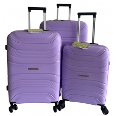 Комплект валіз Worldline Airtex 288 колір бузковий