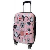 Валіза Worldline Airtex 809/cat колір рожевий розмір маленький S